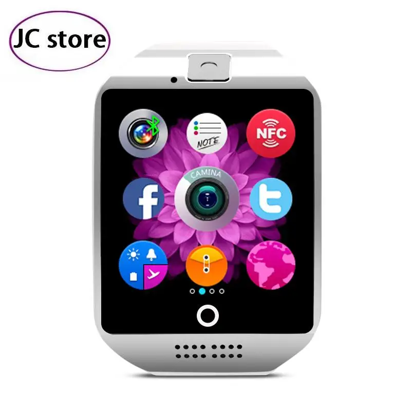 2016 Hot Smart Watch Q18 with 1 5 inch Touch Screen Support NFC Function Camera TF