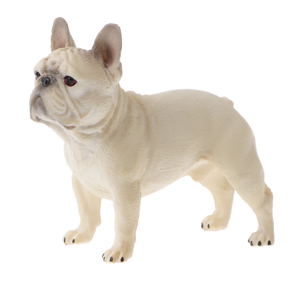 2Pcs Bulldog Model, Domestic Animal Action Figures for Toddlers Kids Toy, Home Decor Collection