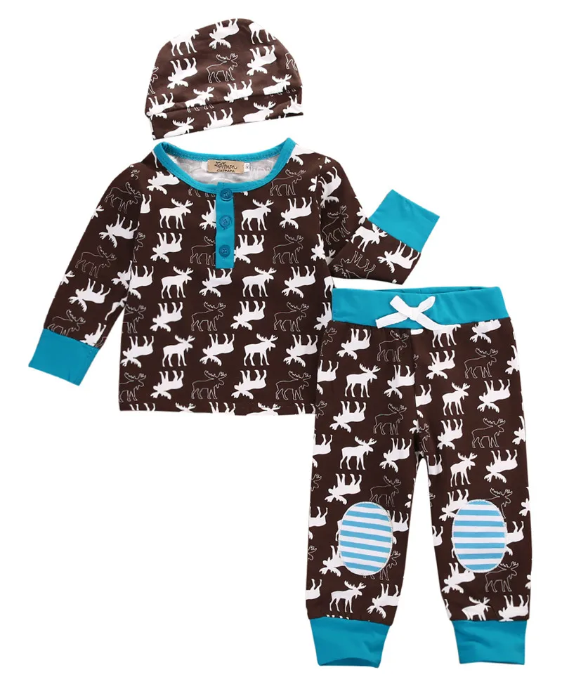 Baby Little Deer Clothes Sets Hot Fashion Boutique Outfits Casual