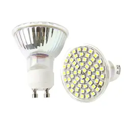 Светодиодный лампы GU10 Spotlight 3528 SMD 60 светодиодный s энергосберегающие лампы накаливания белый/теплый белый AC220V JQ