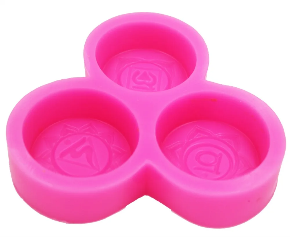 3 Cavity Character Silicone Soap mold DIY Hangmade Craft 3d soap molds S567