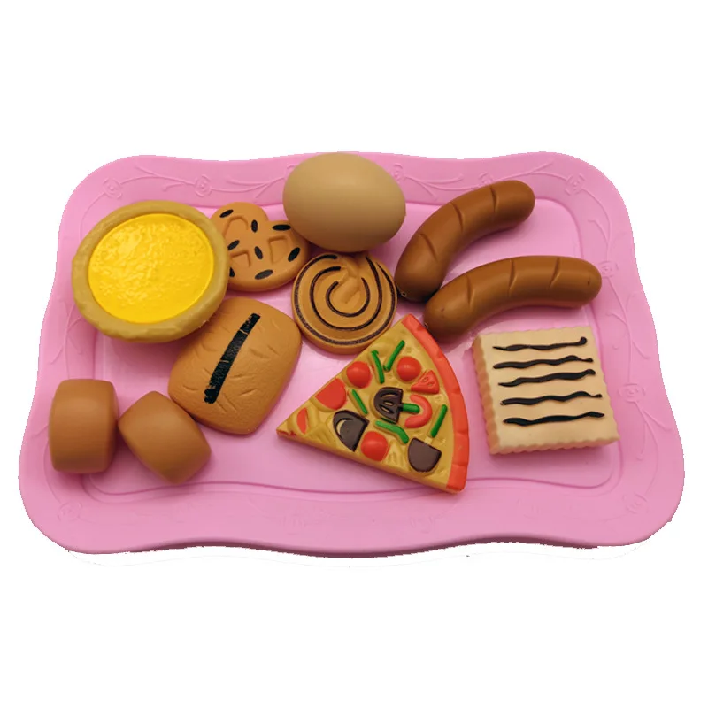 Имитирующая обучающая игрушка для выпечки, кухонная игра для ролевых игр для мальчиков и девочек, детский игровой дом, Комплект кухонных игрушек