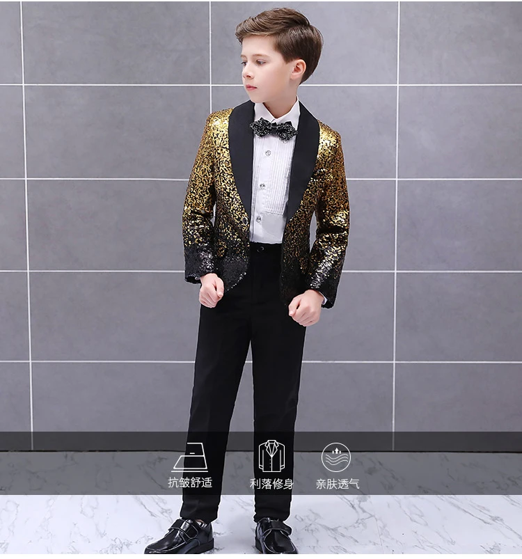 Terno das Crianças Frete Grátis Qualidade Meninos Vestido Passarela Traje Lantejoulas Pequeno Anfitrião Palco Modelo Bonito Roupas Infantis 4 vestido passarela traje lantejoulas pequeno anfitrião palco modelo bonito roupas infantis