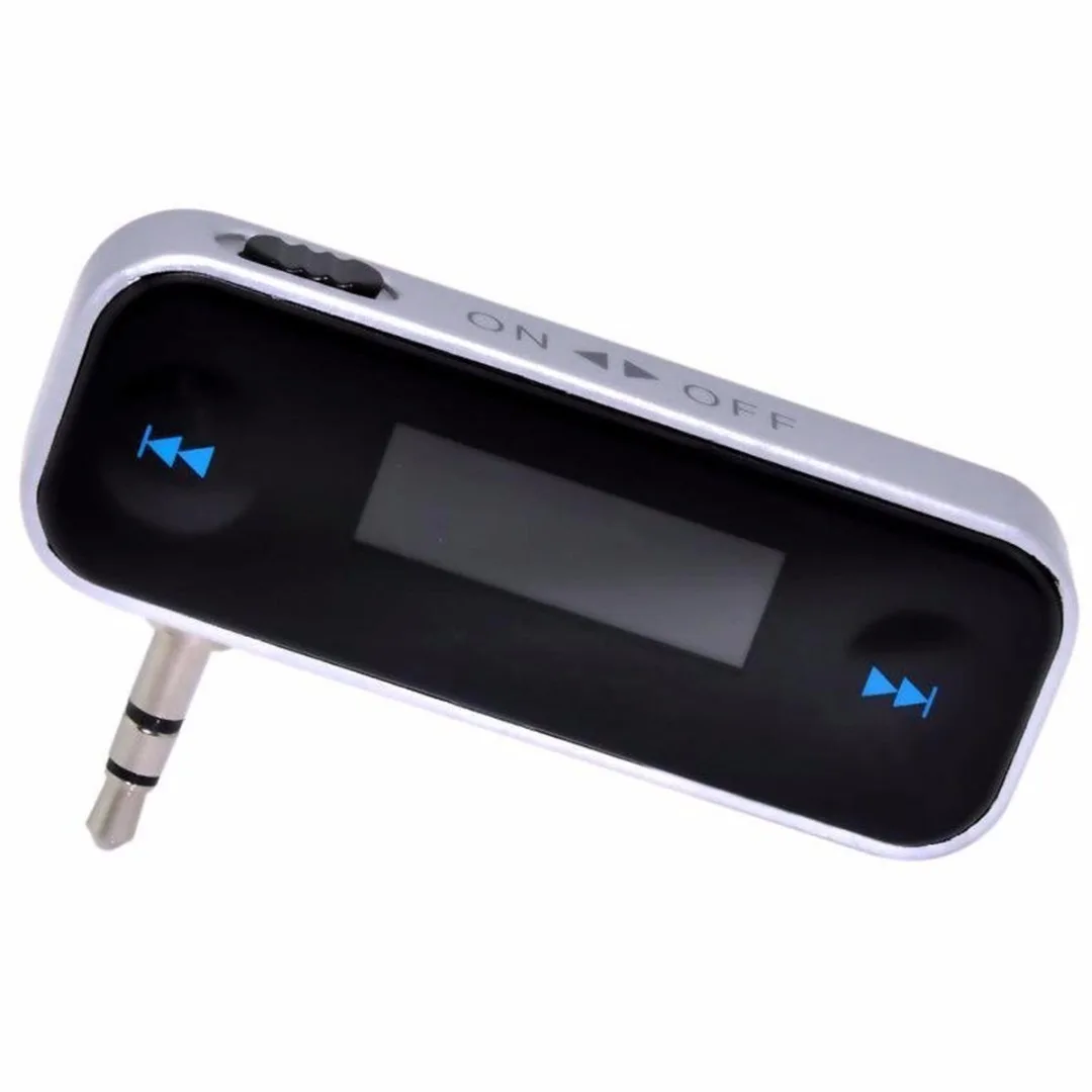 3.5mm Music Audio FM Transmitter Mini Wireless In-car Transmitter Car MP3 Transmitter For i-Phone 4 5 6 6S S-amsung