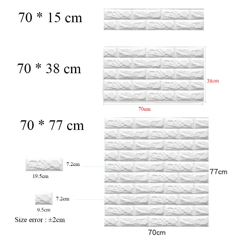 70*77 3D Наклейка на стену Самоклеющиеся Обои DIY кирпичная гостиная RoomTV детская безопасная спальная теплая Домашняя Водонепроницаемая Наклейка на стену s