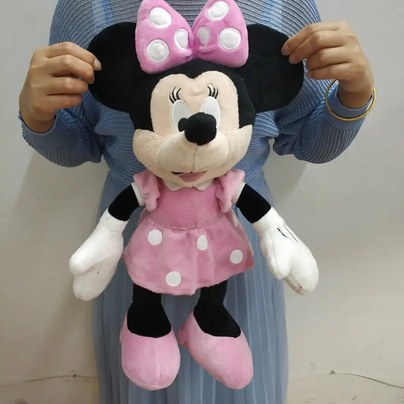 42 см 16,5 ''фаршированные Микки и Минни Мышь плюшевые игрушки высокое качество куклы День рождения Свадебные подарки для детей детские, для малышей - Цвет: pink minnie