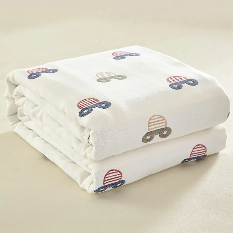 6 слоев детское одеяло для новорожденных хлопок муслин пеленать ребенка Warp Пеленальное Одеяло Постельные принадлежности для малышей получения Одеяло s 90*100 см детская ванночка - Цвет: MOUSE A