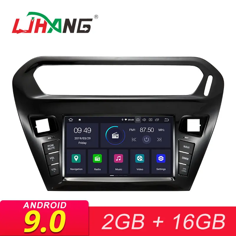 

LJHANG Android 9.0 Car Radio For Citroen Elysee 2014 2015 2016 Peugeot 301 Multimedia Player GPS Bluetooth WIFI Auto Stereo IPS