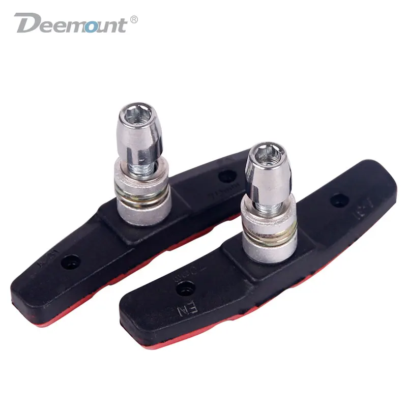 MXECO Durable Bicicleta Ciclismo Bicicleta V Pastillas de Soporte de Freno Zapatos Bloques Almohadilla Duradera de Goma Negra para un Rendimiento Duradero