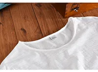Coton doux à manches courtes col rond été hommes T-shirt décontracté marque vêtements respirant T-shirt hommes italie Style hommes T-shirt Camiseta 3