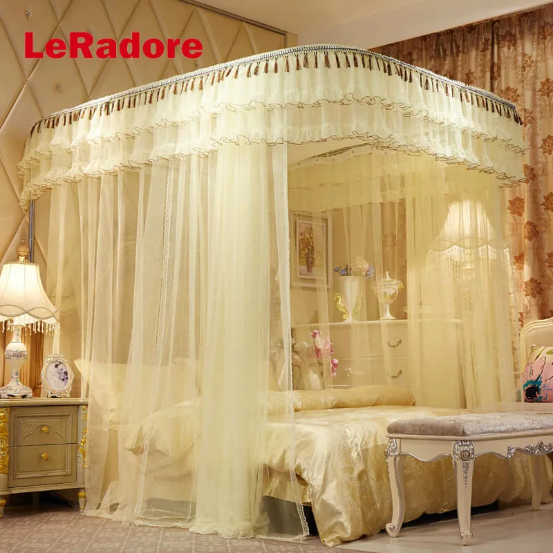 Ushaped Palace Polyester Bed Mosquito Net Twinfull Queen King Bed