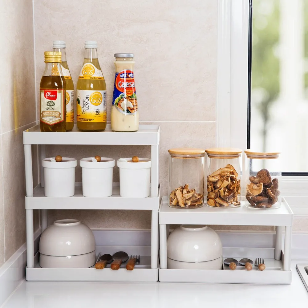  Multi Layer Kitchen Sundry Storage Shelf Living Room Bathroom Cosmetics Storage Rack Desk Shelf Sav