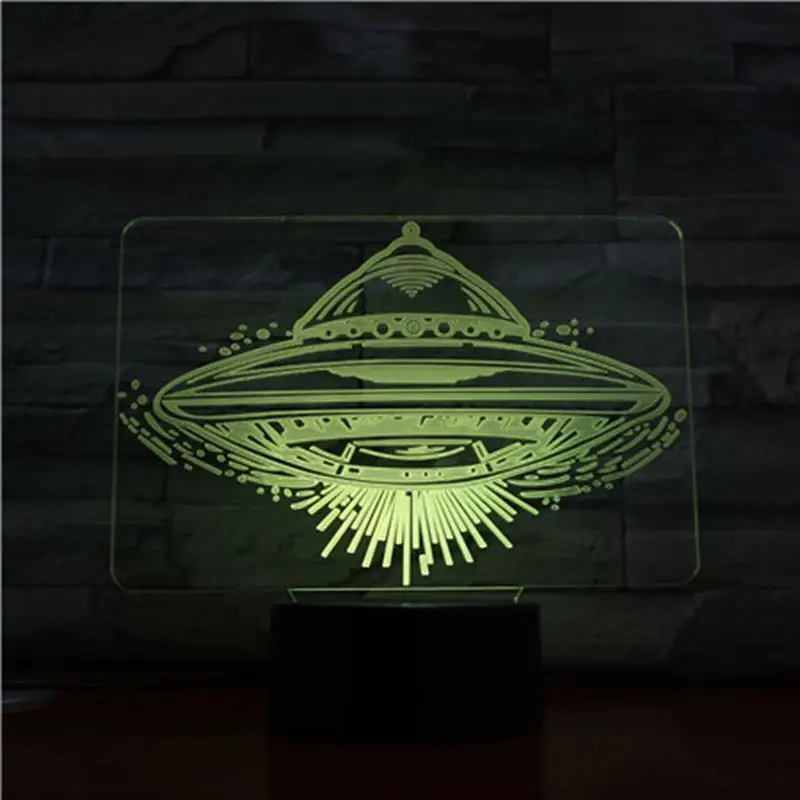 UFO 3D лампа Ночной светильник LED лампы многоцветной вспышки товары для