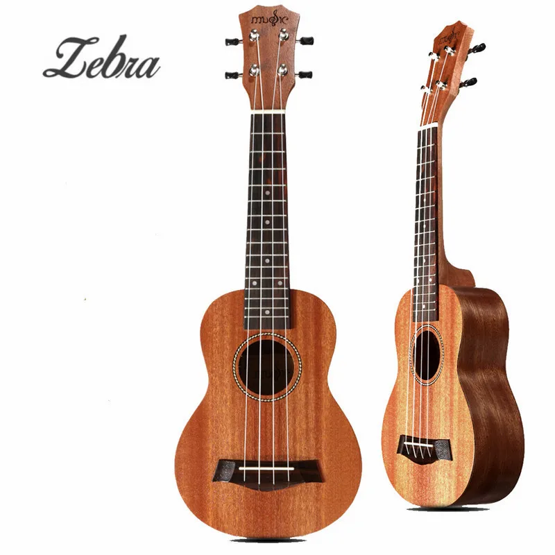 Zebra 21'' 15 Frets Mahogany Concert Ukulele Uke 4 Strings Rosewood Fingerboard Guitarra Guitar