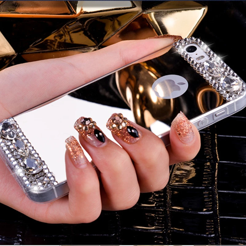 HOTR зеркальный чехол мягкая задняя крышка из ТПУ для iphone 5 S SE 5c 6 6s 7 8 plus X XS XR MAX со