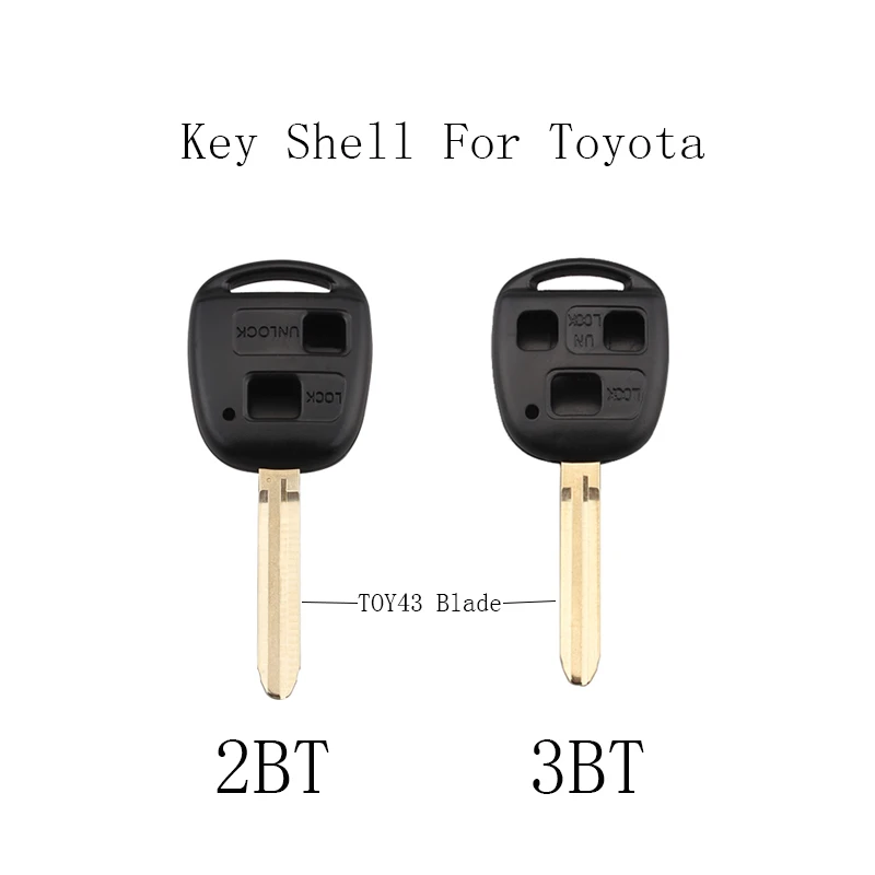 2/3 кнопки дистанционного ключа брелок для Toyota Camry Prado Corolla 2003 2004 2005 2006 2007 2008 2009