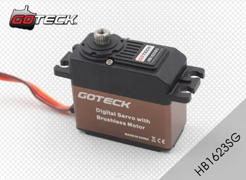 

Goteck HB1623SG Digital Metal Gear 53g 13kg-cm-16kg-cm High Torque Brushles Servo for RC Car Model/ Fixed-wing Aircraft/Airplane