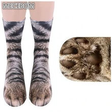 7 пара/лот, носки для женщин, хлопковые, унисекс, забавные, милые, художественные, животные, ноги, кошка, собака, тигр, носки с принтом, женские носки, женские, 3246C