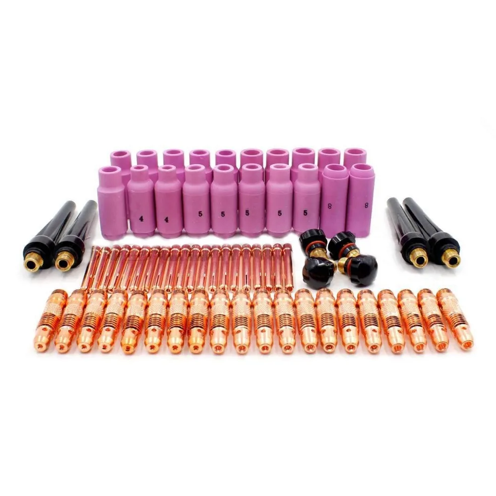 

High Quality 68pcs TIG Torch Consumables Accessories KIT for TIG Welding Torch PTA DB SR WP 17 18 26