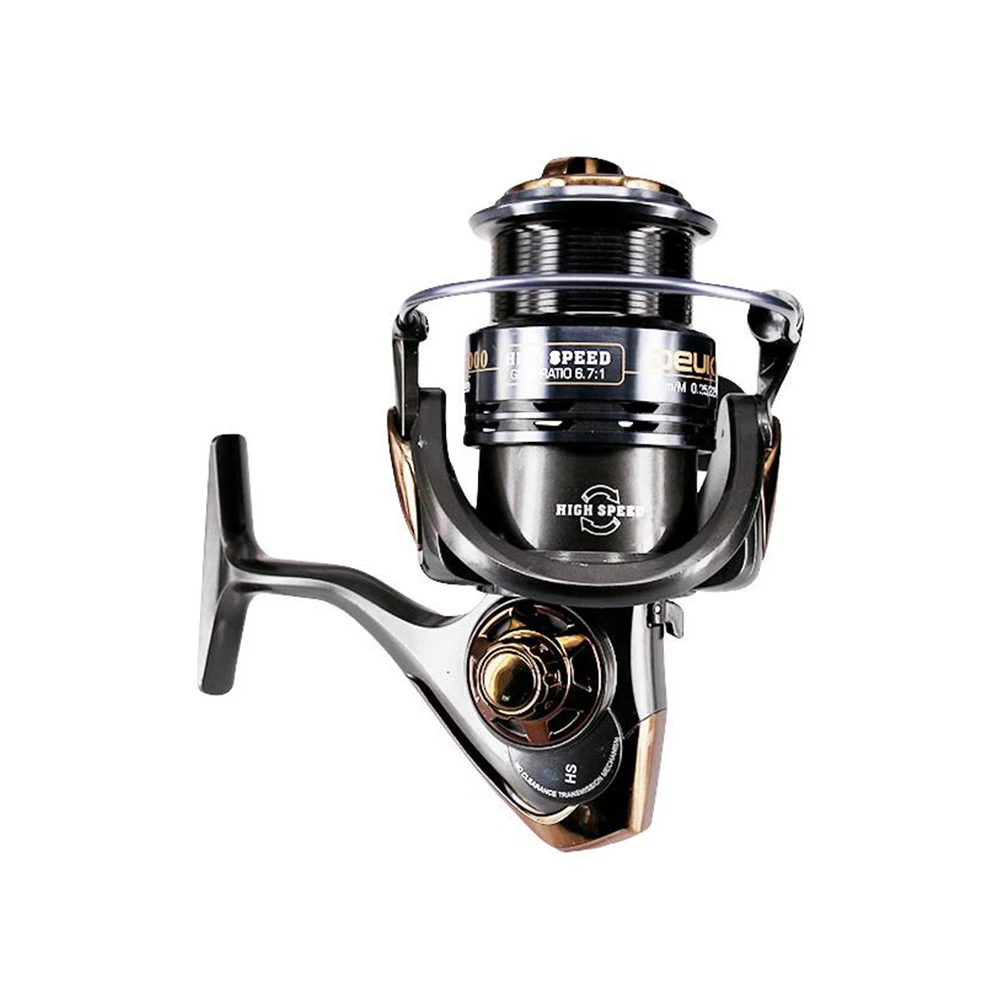 

HS2000-5000 6BB Spinning Fishing Reel High Speed Gear Ratio 7.1:1 Carp Fishing Tackle Large Drag CNC Rocker Arm Fishing Wheel