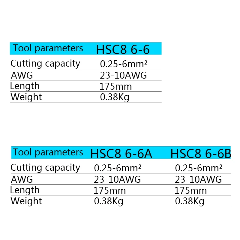 HSC8 6-6 0,25-6 мм 23-10AWG Регулируемая Шестигранная трубка Bootlace VE Клеммные Соединители обжимные плоскогубцы обжимные ручные инструменты Ferramentas