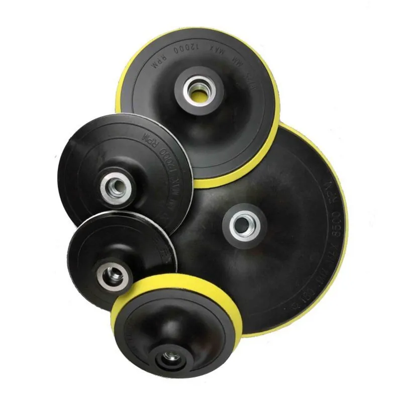 3 4 5 6 7 Air Sander Back up Pad Abrasive Sanding Disc Holder Polisher Bonnet