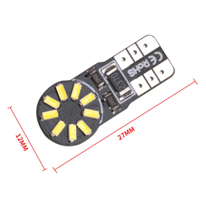 Автомобиль 100 шт T10 led CANBUS W5W ошибок 194 168 4014 18SMD автомобильный габаритный фонарь лампа для авто чтения Потолочные плафоны лампы