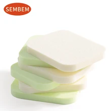 SEMBEM пуховка для макияжа, 2 шт., портативная губка для макияжа, косметическая основа для макияжа, Профессиональные Порошковые Губки, косметические инструменты