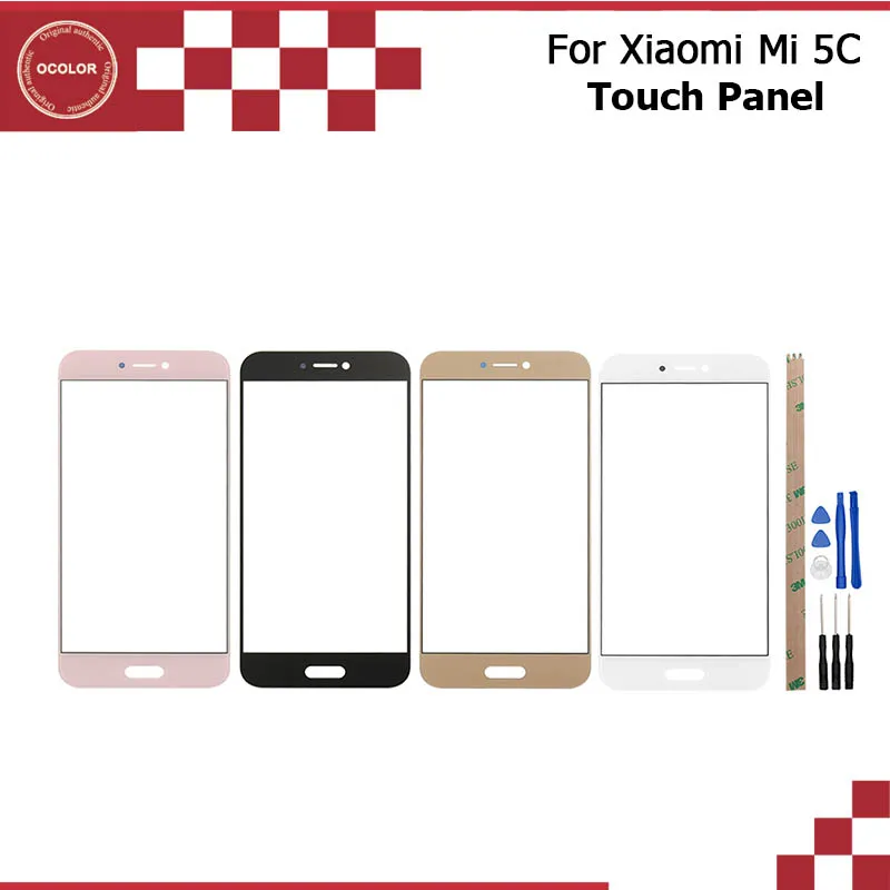 Для Xiaomi mi5c mi 5C Передний сенсорный экран внешняя стеклянная панель подходит для