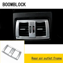 BOOMBLOCK, автомобильные задние декоративные наклейки на вентиляционное отверстие, полоски, Стайлинг для BMW F30 F34 F35, 3 серии 320i 316i, аксессуары для интерьера