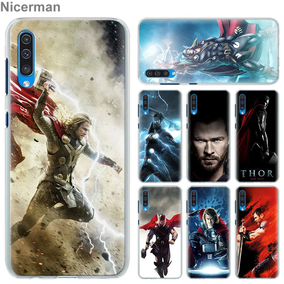 

Thor Marvel Avengers Phone Cases for Samsung Galaxy A6 A8+ A7 A9 2018 A30 A50 A70 A80 M10 M30 PC Hard Case cover