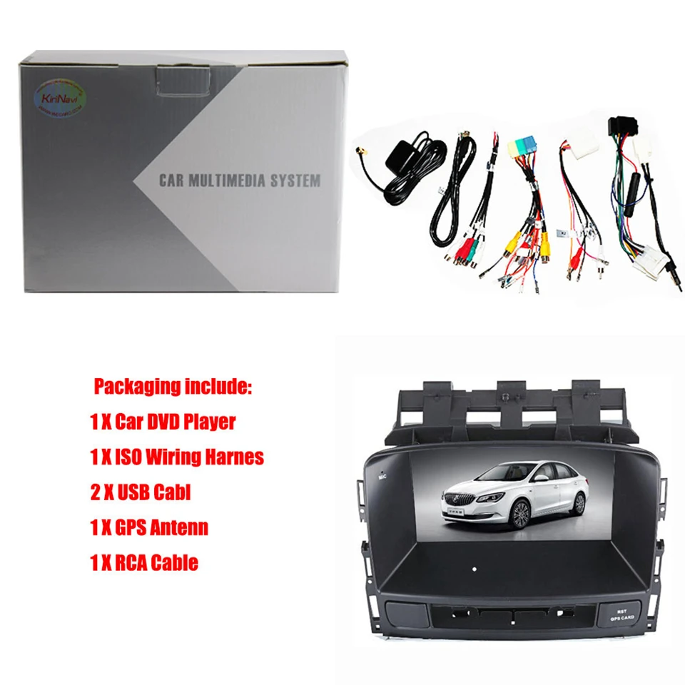 Best KiriNavi Octa core 4G LET android 7 car radio for Buick Excelle XT GT Opel Astra J gps navigation 2008 - 2013 support 4K 4G 5