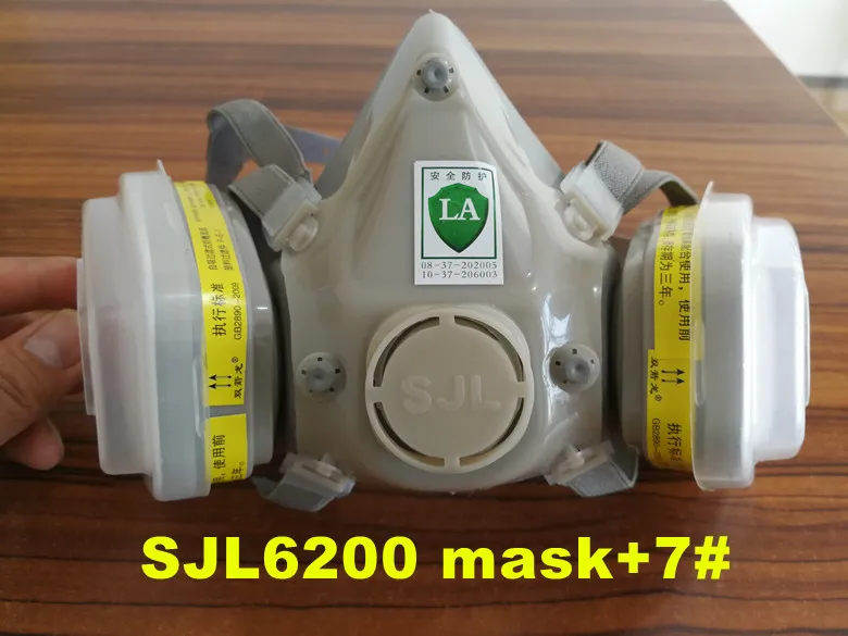 SJL6200 7 шт. костюм противогаз Половина лица респиратор для окрашивания распыления же 3 м 6200