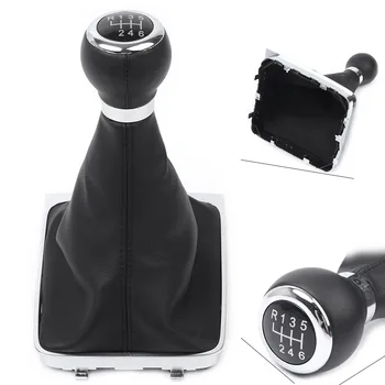 

6 Speed Car Manual Transmission Gear MT Shift Knob Gaiter Boot For Volkswagen Passat B6