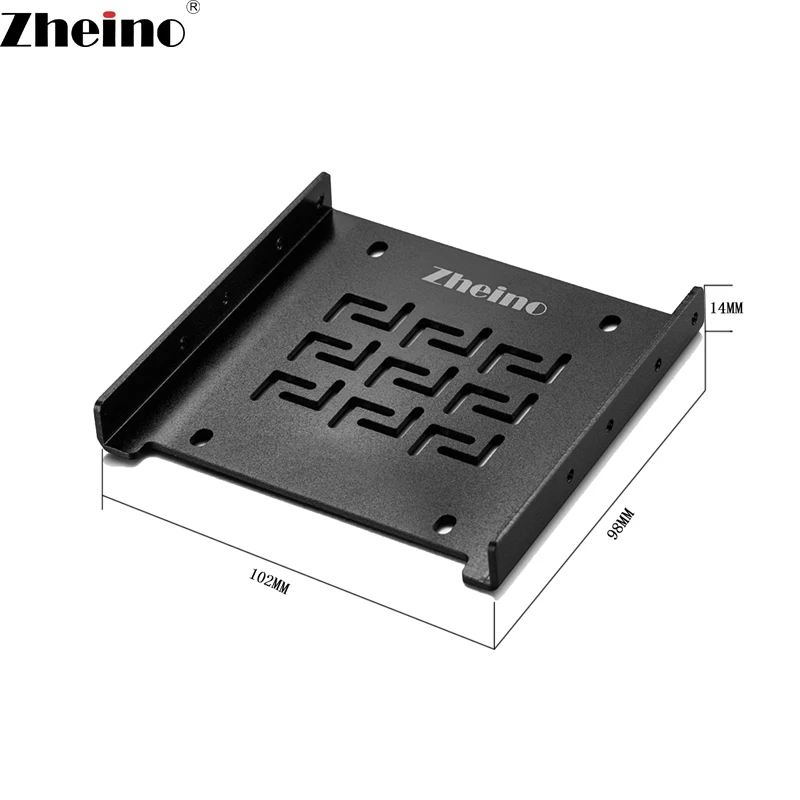 

Zheino Aluminum Alloy Mounting Frame Fit for 2.5 inch 3.5 inch HDD SSD Adapter Bracket Hard Drive Holder