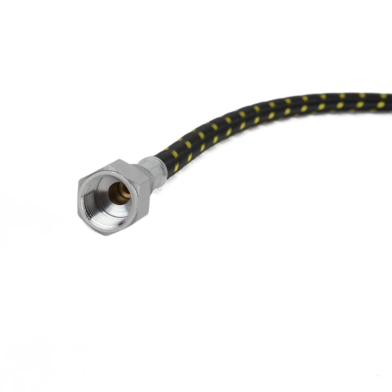 OSSIEAO 1pc 6FT 1.8m Braided Airbrush Compressor Air Hose Tool 1/8"-1/4" Adaptor Fitting