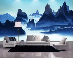 Beibehang Новый китайский стиль мода обои чернила пейзаж стиль настенная декоративная живопись papel де parede 3d обои скачать