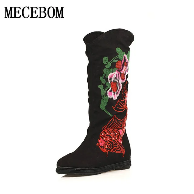 Nuovo modo di marca Mis calf Stivali Da donna tacco piatto Stivali Nuovo modo di tacco marca Mis calf Stivali Da donna tacco di piatto Stivali ff52e6