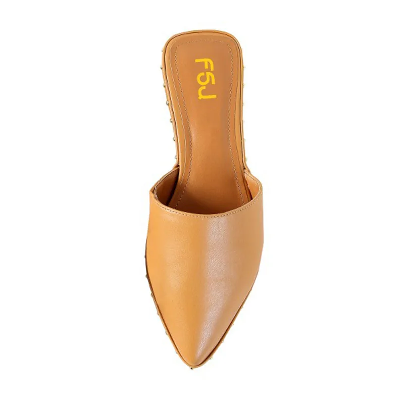 Casa Caqui 4 Negro Zapatos De Mujer Causal Pisos Zapatillas Mulas Fsj01 Bota fsj02 Cuero Remache Señoras Sandalias Zapatilla qrZOxrX
