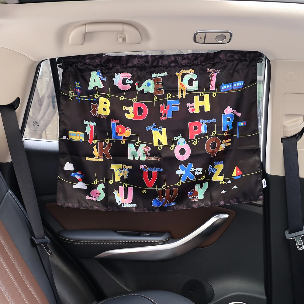 

Car Seat Sunshade Side Window Retractable Curtain 27.9in×20in (2/Pack)