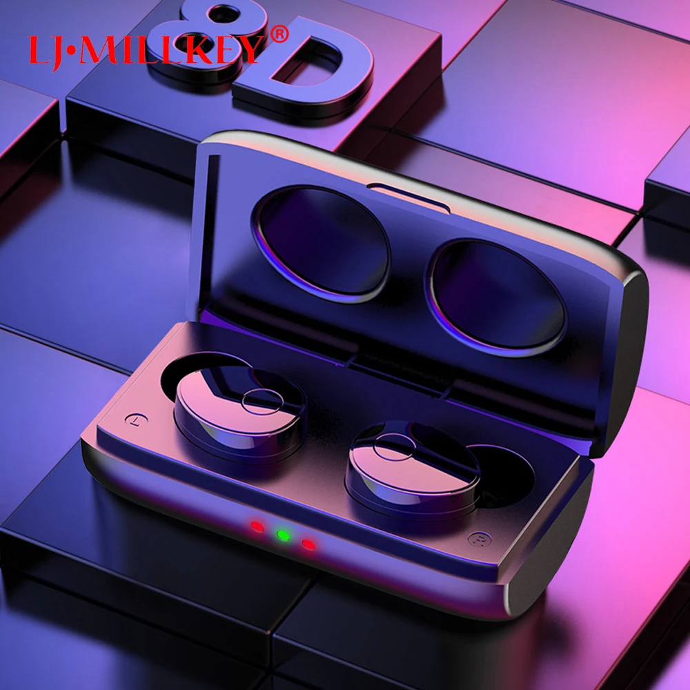 

TWS 5.0 Mini Bluetooth Earphones Wireless Sports Headphones 8D Stereo Headset Noise Cancelling Earbuds With Microphone YZ279