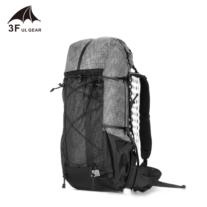 Resistente à Água Pacote de Acampamento 40 + 16l Engrenagem Caminhadas Mochila Leve Viagem Montanhismo Trekking Mochilas 3f ul