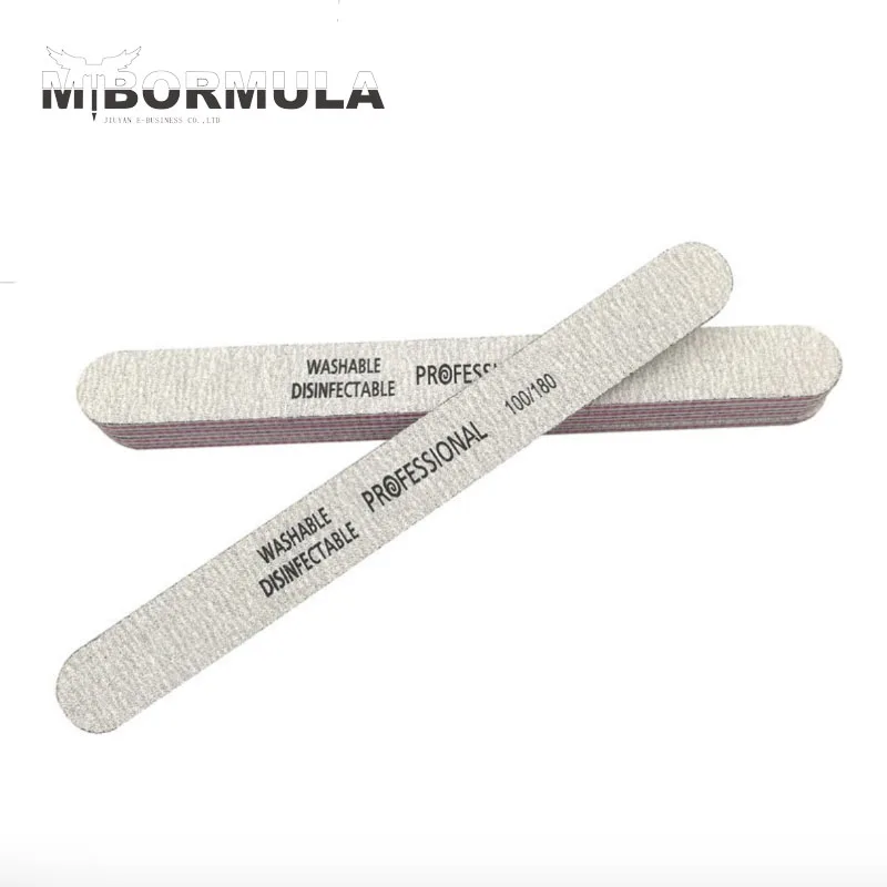 

10pcs Grey Nail Files Sanding 100/180 Professional Disposable Sanding Nails File Accessories Gel Polish Files Salon Tools 2018
