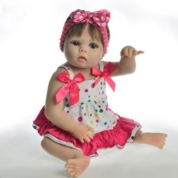 

Bebes reborn babies dolls 22"55cm full body silicone reborn baby victoria girl lifelike children gift toy dolls alive bonecas
