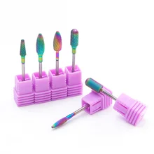 1 шт Высокое качество для ухода за ногтями Маникюрный бит розовый Вольфрам поверхность карбида Файл для электрических для маникюра для кутикулы машина для ногтей, для маникюра