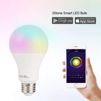 

LED WiFi Smart Lights Bulb, Compatible with Alexa and Google Assistant and IFTTT,e27 a19 RGBW Edison Bulb, Music Mode,Sunrise