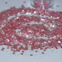 Розовое сердце белый устойчив к растворителям Блеск mix акриловый гель для ногтей искусство G400