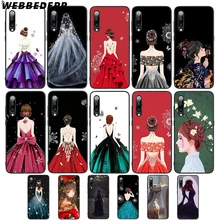 WEBBEDEPP vestido de novia chica suave TPU funda para Xiaomi Redmi GO Note 4 4X5 6 pro 5A prime 7 7 Pro