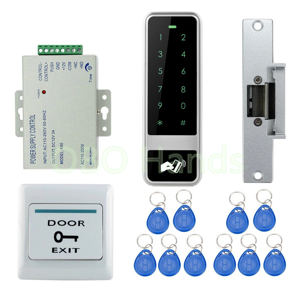 diy waterproof metal 125khz rfid card door access control