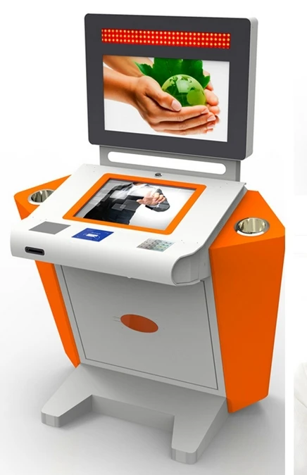 19 ВКН 21,5 дюймовый ПК Встроенный и принтер денежный платеж киоск wifi сеть все в одном касании самообслуживания торговый автомат